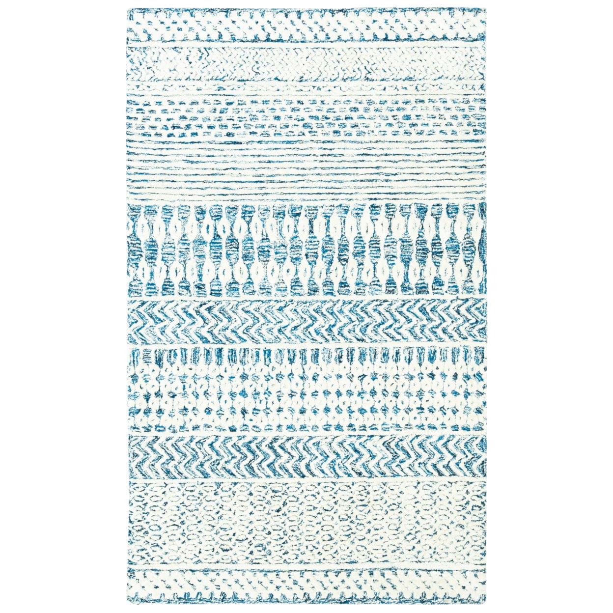 SAFAVIEH Glamour Collection GLM538N Navy / Ivory Rug