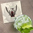 thumbnail image 2 of Sudan Coat Of Arms 4'' X 4'' Square Wooden Coaster, 2 of 3