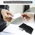 thumbnail image 5 of 0.21mm Metal Business Cards Blank Laser Engraving Aluminum Name Card, Matte Black 300 Pack, 5 of 6