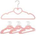 thumbnail image 1 of Minkissy Lot de 15 Cintres Minces Roses pour Vêtements d'Enfants avec Fonction, 1 of 5
