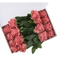 thumbnail image 2 of Red Fake Roses Artificial Flowers - 10 Pcs Fake Artificial Roses Silk Flowers with Stems for Home Wedding Hotel Office Centerpiece Decor, 2 of 5