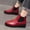Red, variant on OKBOP Womens Chunky Heel Ankle Boots-Chelsea Womens Fall Boots Booties Christmas Fashion Winter Boots for Women Black