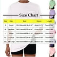 thumbnail image 5 of fatyb Women's Tshirts with Pocket Casual Crew Neck Solid Color Tee Short Sleeve Womens Summer Loose Tops, 5 of 7