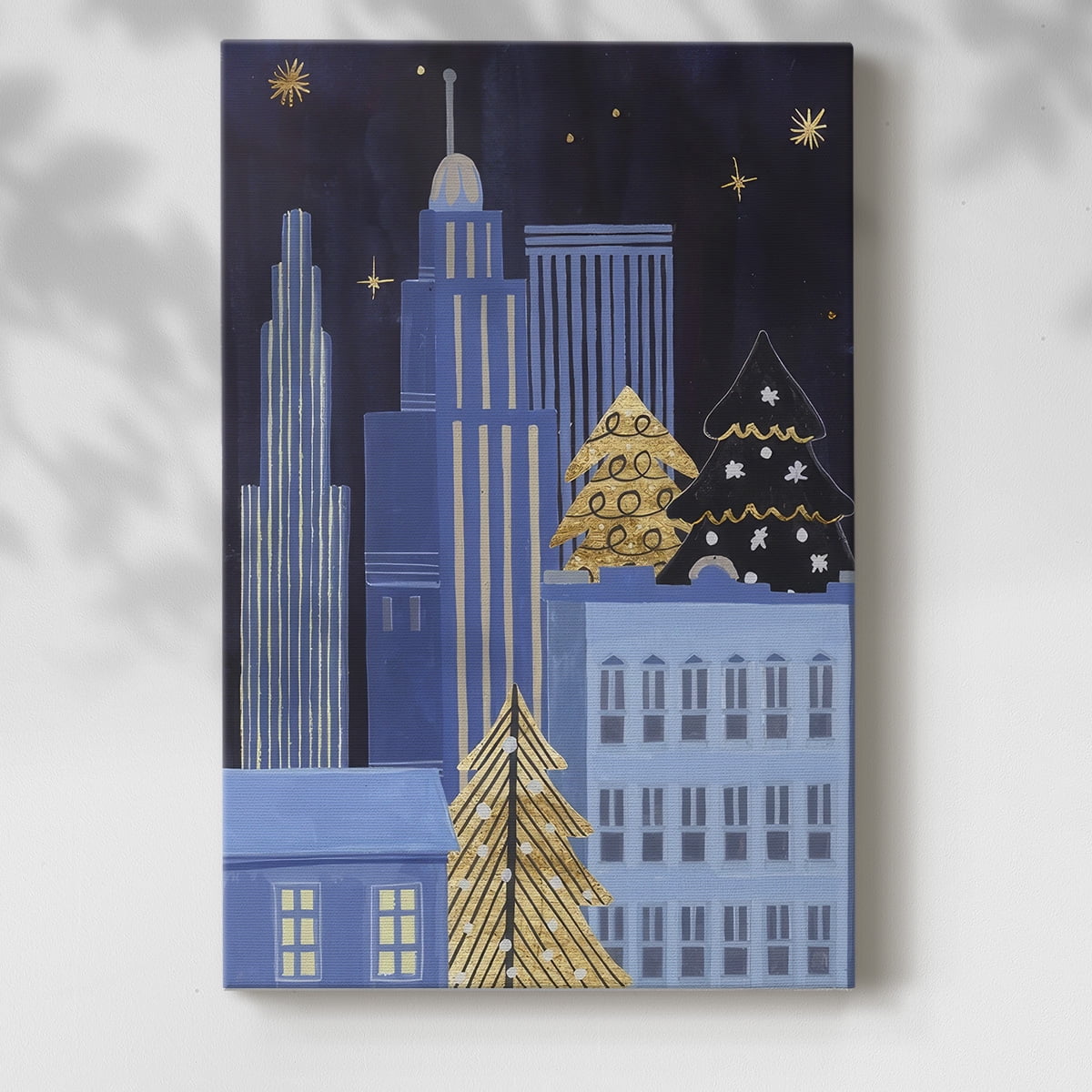 Holiday Night Collection B- Gallery Wrapped Canvas