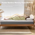thumbnail image 3 of 14 Inch Queen Memory Foam Mattress , Medium Firm- CertiPUR-US Certified, Bed in a Box for Easy Setup, Pressure Relief & Breathable Bamboo Fiber Washable Cover, 3 of 8