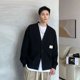 thumbnail image 5 of Suéteres de punto para hombre Cárdigan negro con cuello en V Ropa para hombre Icon Y2k Vintage Nuevo en elegantes jerseys de manga larga 100% urbanos Pedido, 5 of 5