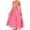 1-Watermelon Red, variant on Women's Striped Spaghetti Strap Maxi Dress Smocked Cutout Back Flowy A-Line Vacation Dresses XL