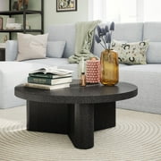 Beautiful Contempo Round Coffee Table Finish by Drew Barrymore, Speckled Marble Finish