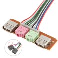 thumbnail image 3 of Panel Frontal Audio/USB Dual Con Cables para Sistemas Computadora Y PC, 3 of 7