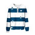 thumbnail image 6 of Cmfcve Cut Star Shirt for Women Oversized Printed Long Sleeve Pullover Sweatshirts Fashion Casual Daily Tops, 6 of 7
