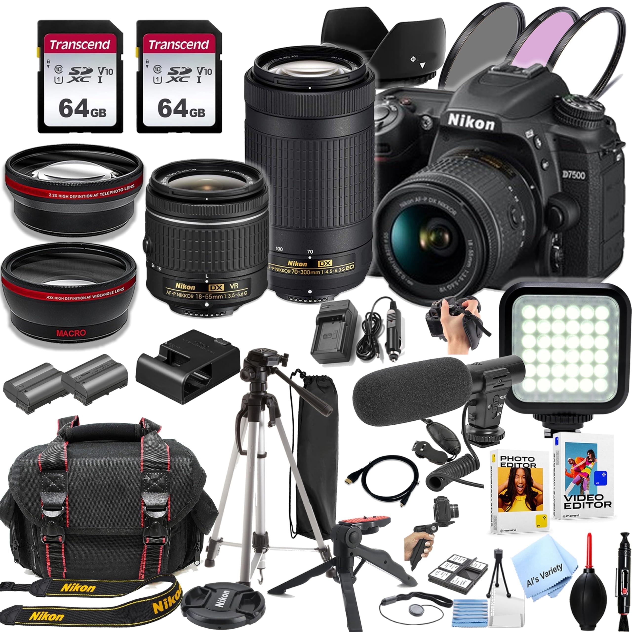 Nikon Z50 II Mirrorless Camera with 16-50mm + 50-250mm VR Lens +