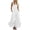 White, variant on Square Neck Ruffle Hem Jumpsuit for Women - Flowy Wide Leg Boho Overall, Sleeveless Casual Vacation Romper with Pockets Army Green L