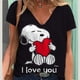 thumbnail image 2 of T-shirt imprimé SnoAmendments pour femmes, haut à la mode, motif minimaliste, vêtements de rue décontractés pour femmes, été, nouveau, 2 of 4