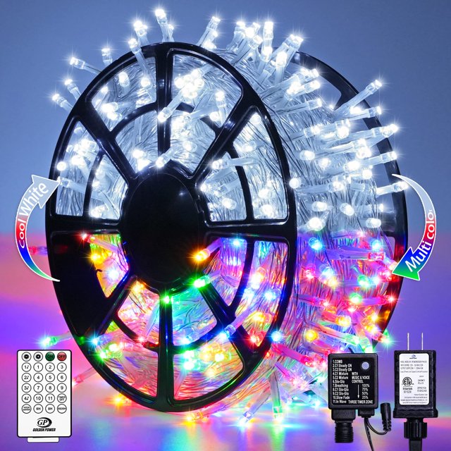 Cadena de luces LED JMEXSUSS 500 que cambian de color, 163 pies