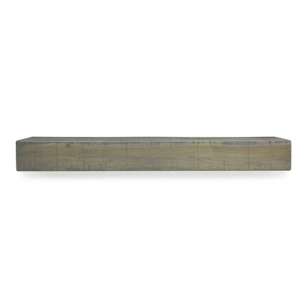

Modern Rustic 36 in. Ash Gray Mantel