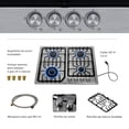 thumbnail image 4 of Parrilla de Gas Avera 4 Quemadores Empotrable Acero Inoxidable, 4 of 11