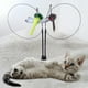 thumbnail image 4 of Juguetes de plumas para gatos, juguete interactivo con súper ventosa, plumas de resorte para gatos Libélula y Gusano, 4 of 7