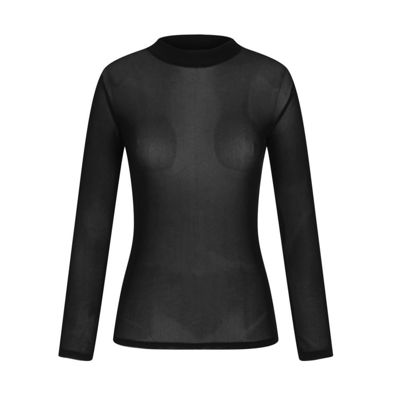 tklpehg Long Sleeve Shirts for Womens Casual Slim Basic Shirt