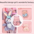 thumbnail image 4 of Cartable pour Élève de Primaire Fille 1-3-6 Ans Dessin Animé Mignon Sac à Dos Léger Réduction de Charge Cartable, 4 of 6