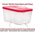 thumbnail image 3 of Signora Ware Clear Plastic Freezer Airtight Food Storage Jars & Containers (4 Count), 3 of 7