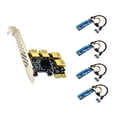thumbnail image 1 of Sidaley PCI-E 1 a 4 PCI-E Exender Card Tarjeta alimentada por USB Mini computadora portátil para el hogar Adaptador de PC de escritorio Cables de computadora Tipo 3 NO2, 1 of 5