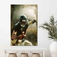 thumbnail image 4 of Sports Wall Decor, Walter Payton Art Canvas, Gym Canvas, Football Canvas, Sport Canvas, Motivational Wall Decor, Canvas Wall Decor - Natural Framed, 4 of 7