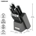 thumbnail image 3 of Farberware Edgekeeper Classic 14-Piece Graphite Knife Block Set with Built-In Knife Sharpener, 3 of 10