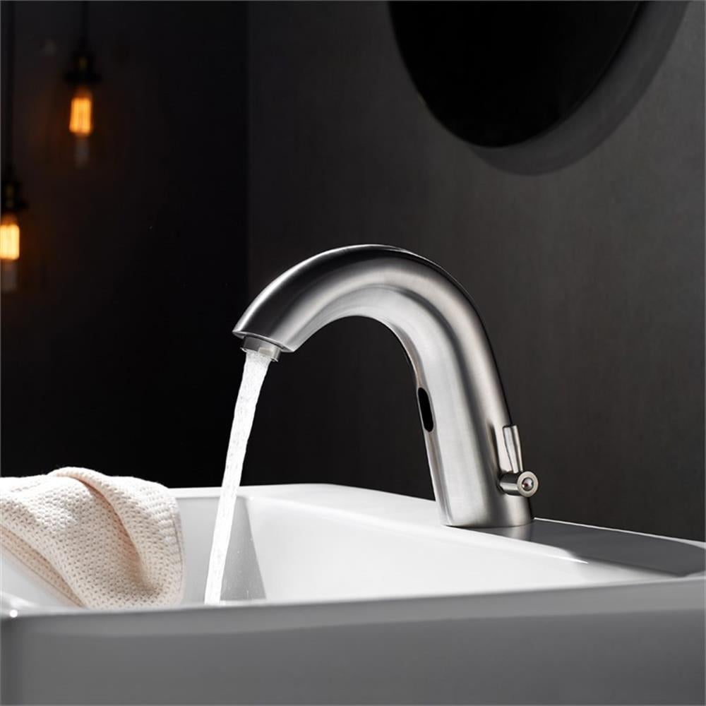 Vinnova 111112-BAF-SNT Jumilla Automatic Sensor Touchless Single-Hole Satin Nickel Bathroom Faucet