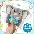 thumbnail image 7 of Vanmor Plush Elephant Musical Baby Toys 6 to 12 Months, Cute Stuffed Animal Light Up Baby Toys 0 3 6 9 12 Months, Newborn Baby Musical Toys Gifts for Infant Babies Boys Girls Toddlers 0 to 36 Months, 7 of 7