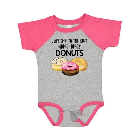 

Inktastic Just Skip to the Part Where There s Donuts Gift Baby Boy or Baby Girl Bodysuit