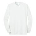thumbnail image 5 of Mens Long Sleeve Core Blend Cotton/Polyester Tee White X-Large, 5 of 6