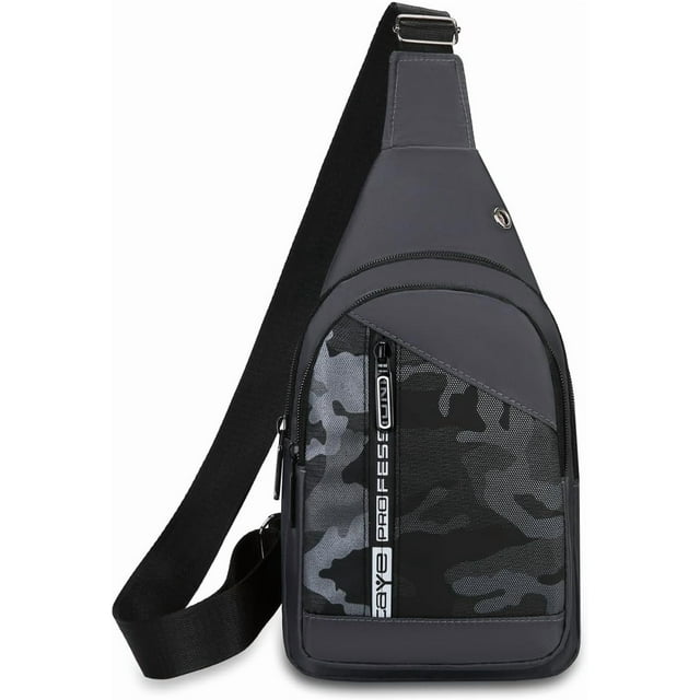 Sling Bag Crossbody Backpack for Men Sling Backpack Hiking Daypack Multipurpose Cross Body Chest Bag