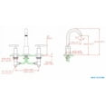 thumbnail image 2 of Brushed Nickel Dawn AB16 1513C 3-Hole Widespread Lavatory Faucet, 2 of 4