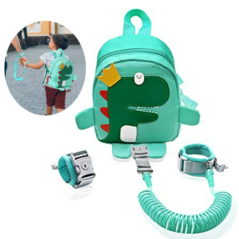 Toddler Harness Backpack 2 in 1 Kid Dinosaur Backpacks with Anti