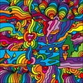 thumbnail image 2 of Green, Howie 15x15 White Modern Wood Framed Museum Art Print Titled - Pop-Art-Mambo-216B, 2 of 4