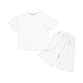 thumbnail image 4 of WELOIJEVBE Boy Summer Outfits Fashion Summer Active Short Sleeve Performance Tops and Shorts for Child Boy Boys Outfits 5-6 Years, 4 of 6