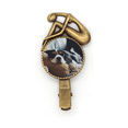 thumbnail image 1 of Lazy Dog Animal Image Sentimentale Épingle à Cheveux Broche Vintage Métal, 1 of 3