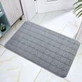 thumbnail image 5 of Memory Foam Outdoor Indoor Outdoor Bathroom Kitchen Carpet Floor Mat Grid 80X50Cm Gray,Carpet Welcome Decor Day Room Living Doormats Carpet Home Carpets Bathroom Products Memory Foam 80X50Cm, 5 of 6