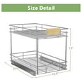 Pull Out Organizer With Wooden Handle 13½" W x 21½" D 2Tier