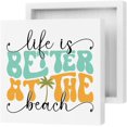 thumbnail image 2 of Zomyto 5x5 Inches Beach Decor Beach Gifts Wood Box Signs Ocean Coastal Decor Summer Decorations for Home Beach Desk Decor Wooden Box Signs for Tabletop Bookshelf Centerpiece Office Kitchen, 2 of 6