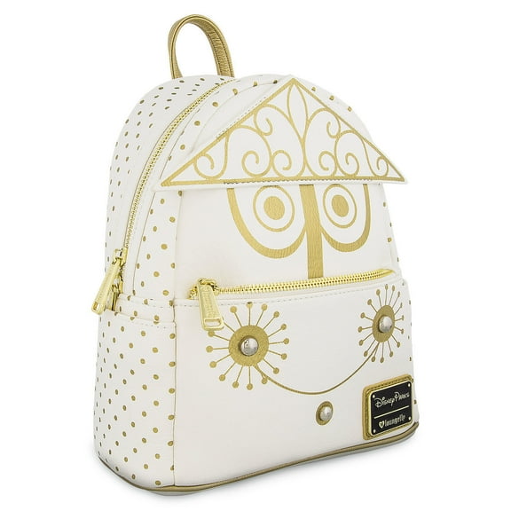 Disney It's a Small World by Loungefly Unisex Mini Backpack, Metallic Gold