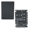 thumbnail image 2 of Caja de disco duro ABS negro SSD 2 en 1 M.2 B Key MSATA a SATA 3.0 Accesorios de computadora, 2 of 8