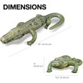 thumbnail image 3 of Alligator Inflatable 49" (76" Head to Tail) Long, Green with Armor Imprint, Realistic Wild Animal, Sports Team Mascot, Pool, Garden Decor, Photo Prop, Bird Deterrent, 1 pc, 3 of 5
