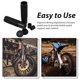 thumbnail image 3 of OUNONA 2Ud Accesorios Motocicleta Pedales Traseros En Aluminio Negro Para Mayor Y Estilo Off-Road, 3 of 6