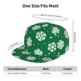 thumbnail image 6 of Uemuo Snowflake Pattern Women's Baseball Cap,Straight Brim Hat,Golf Dad Hat,Travel Hat,Sun Protection Cap,Everyday Accessory, 6 of 9
