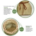 thumbnail image 4 of Walbest 1pc Hand-Woven Bamboo Basket Sturdy Eco-friendly Birds Nest, Wall Hanging Basket for fishing, Tea Picking Basket, Bamboo Woven Fish Basket with Rope, 4 of 7