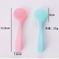 thumbnail image 2 of Meitianfacai Deep Cleansing Face Brush, Silicone Exfoliating Brush for Blackhead Removal & Pore Cleaning, Gentle Skin Scrubber for Makeup Removal, 5.12 Inch Handheld Facial Massager（Pink）, 2 of 2