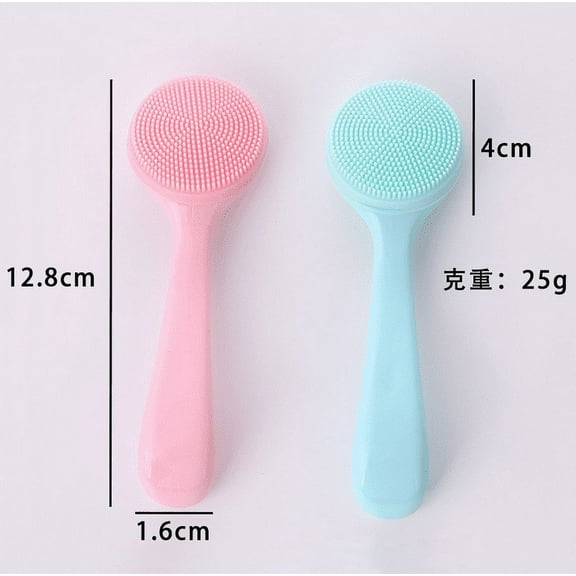Camnix Facial Cleansing Brush,2 in 1 Silicone Face Mask Brush & Face Scrubber,For Exfoliating,Massaging,Remove Blackheads,Makeup Skincare Removal,Applicator for Mud,Clay,Body Lotion,DIY Mask