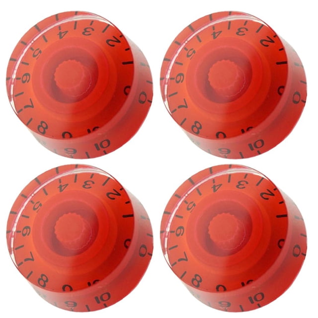 4 Uds tapas de botones de volumen de Control de velocidad de guitarra para piezas de guitarra kusrkot Perilla de guitarra