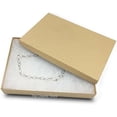 thumbnail image 2 of 100-Pack #85 Cotton Filled Cardboard Paper Jewelry Box Gift Case - Brown (8 1/8" x 5 5/8" x 1 5/16"), 2 of 2